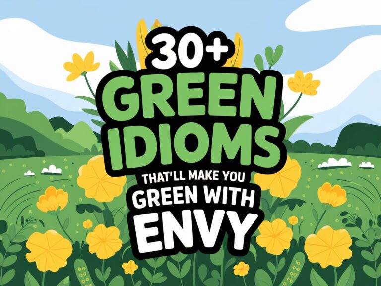30+ Green Idioms That’ll Make You Green with Envy