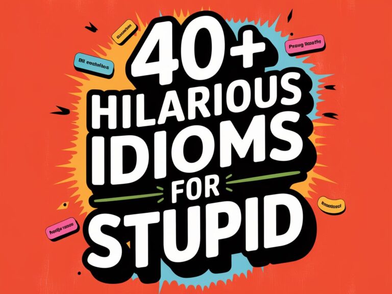 40+ Hilarious Idioms for Stupid That’ll Make You Laugh Out Loud