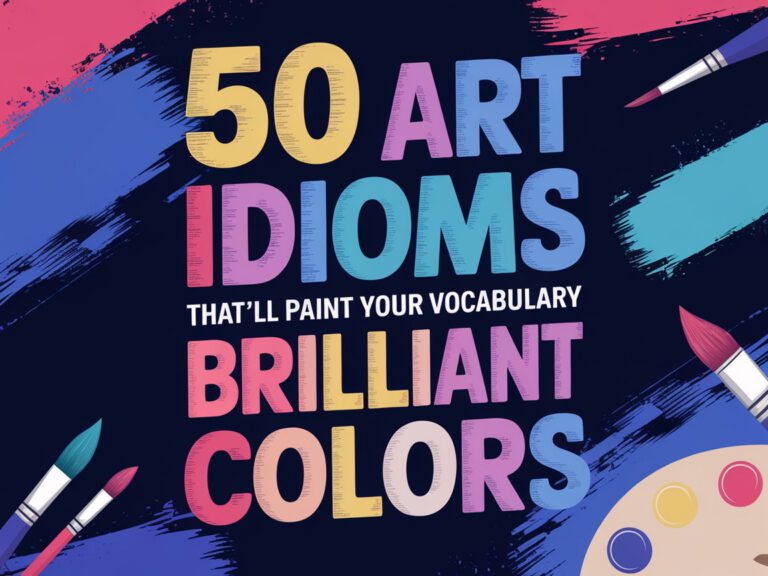 50 Art Idioms That’ll Paint Your Vocabulary Brilliant Colors