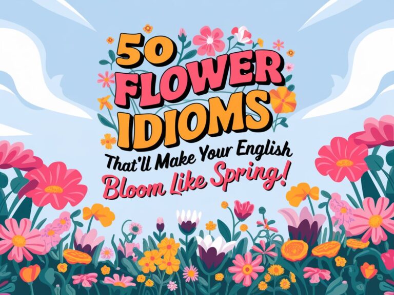 50 Flower Idioms That’ll Make Your English Bloom Like Spring!