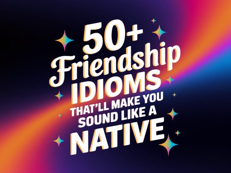 50+ Friendship Idioms That’ll Make You Sound Like a Native