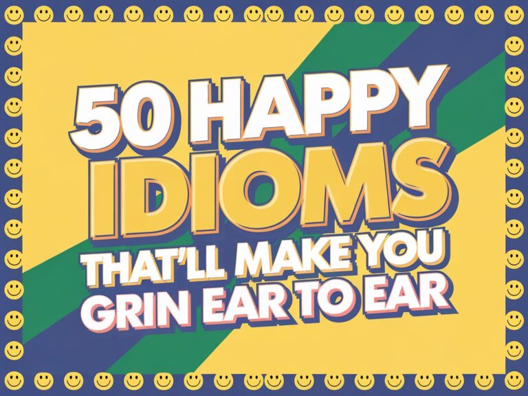 50 Happy Idioms That’ll Make You Grin From Ear to Ear