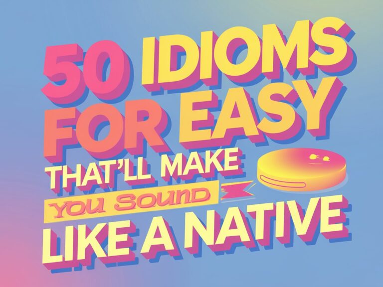 50 Idioms for Easy That’ll Make You Sound Like a Native