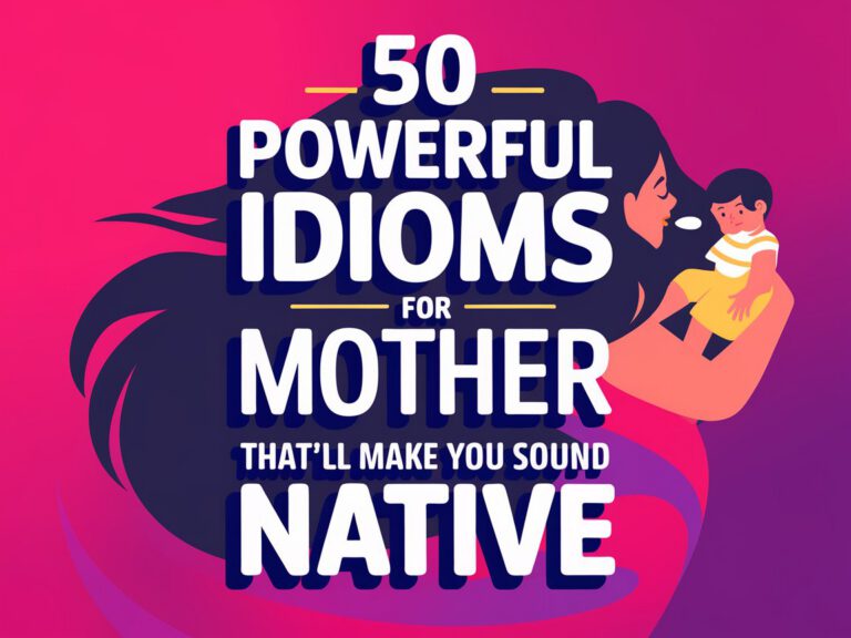 50 Powerful Idioms For Mother That’ll Make You Sound Native