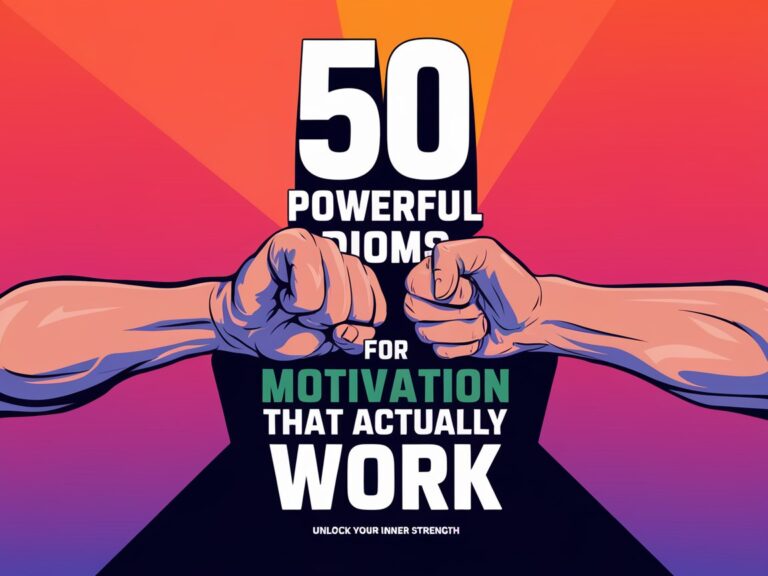 50 Powerful Idioms for Motivation That Actually Work