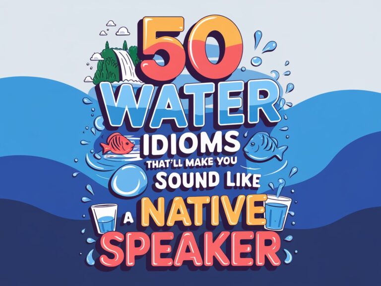 50 Water Idioms That’ll Make You Sound Like a Native Speaker