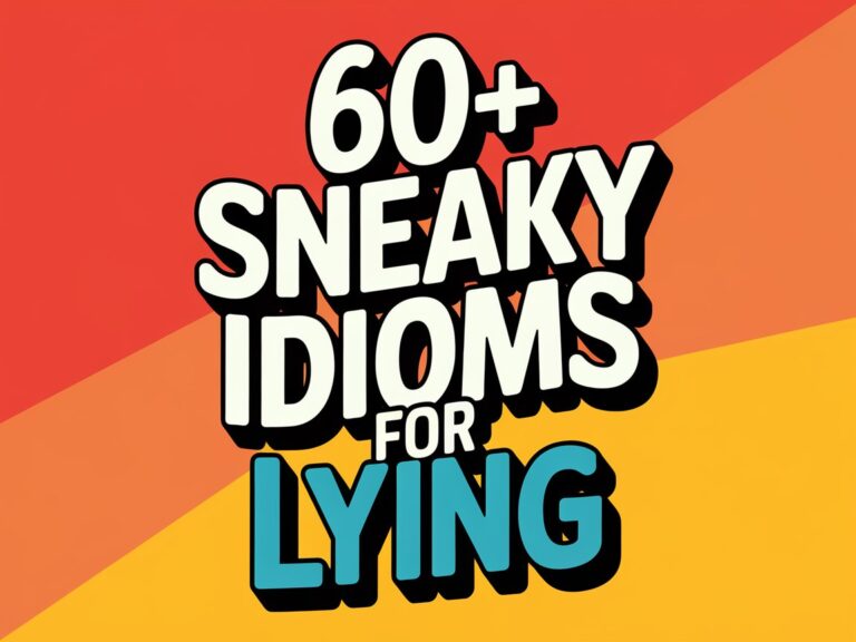 60+ Sneaky Idioms for Lying That’ll Blow Your Mind