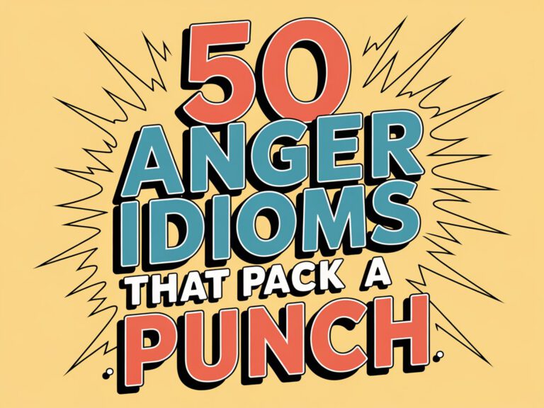 50 Anger Idioms That Pack a Punch