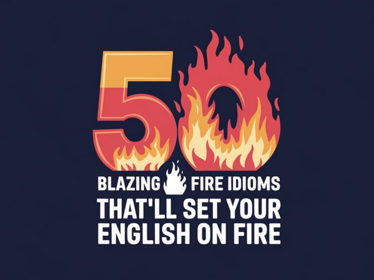 🔥 50 Blazing Fire Idioms That’ll Set Your English on Fire