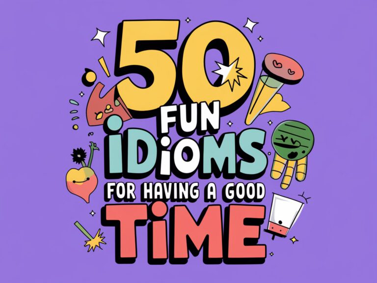 50 Fun Idioms For Having A Good Time