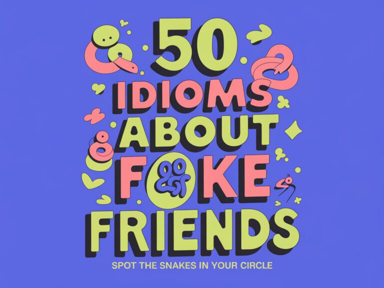 50 Idioms About Fake Friends: Spot the Snakes in Your Circle