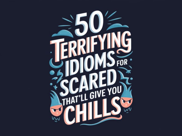 50 Terrifying Idioms for Scared That’ll Give You Chills
